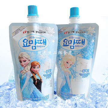 韩国原装进口冷饮料 宾格瑞乳酸菌 冰雪奇缘冰淇淋 冰激凌 棒冰