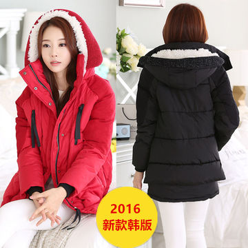 2015冬装外套女新款加厚保暖棉袄韩版宽松大码女装中长款