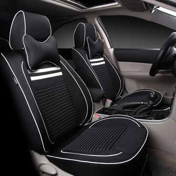 2016新款汽车亚麻布座套专车专用定做四季座椅套坐垫套椅子套全包