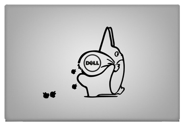 Dell戴尔笔记本电脑11 13 15 17贴膜外壳膜贴纸创意个性龙猫2