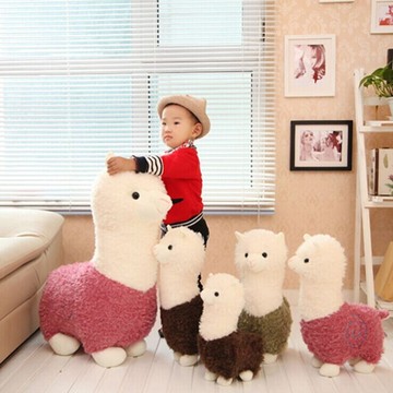 可爱羊驼毛绒玩具公仔草泥马布娃娃羊年吉祥物生日创意小礼物