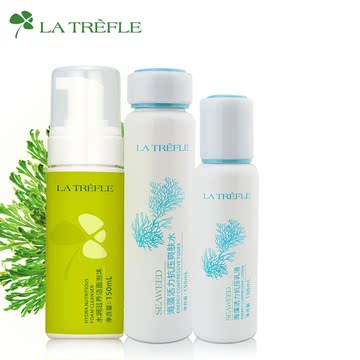 La Trefle塔芙兰La Trefle化妆品套装三件套海藻活力抗压护肤品
