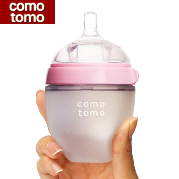 现货韩国Comotomo可么多么婴儿硅胶奶瓶单个装