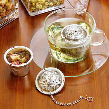 功夫茶具配件不锈钢茶壶泡茶过滤器 创意红茶道茶漏花茶滤网 滤过