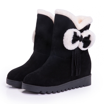 2015冬季新品雪地靴平跟加厚保暖防滑中筒靴时尚休闲棉鞋短靴子潮