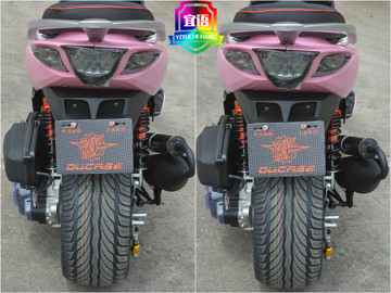 2016新款改装摩托车整车全新150宽胎鬼火2S摩托车踏板跑车 摩托