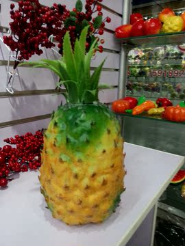 仿真水果 仿真菠萝 假蔬菜橱柜家居装饰工艺品 仿真菠萝凤梨模型