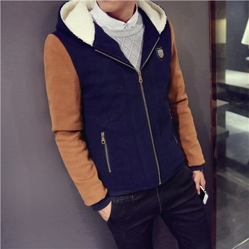 秋季新品韩版休 闲青少年男士子大衣男装修身薄款学生上衣外套111