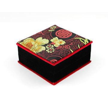 手工原创中国风古典复古吉祥布纹首饰收纳盒怀旧包装礼盒新品特价