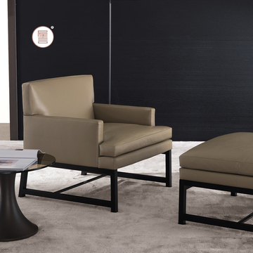设计师 北欧现代休闲 创意布艺单椅单人沙发凳 客厅会所酒店