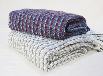 简约现代样花式毛线板房装饰毯沙发休闲午睡毯流苏手工毯梭织线毯