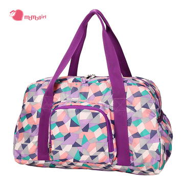 momogirl便携折叠旅行包女 大容量户外包皮肤包短途手提包旅行袋