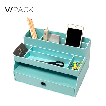 方形抽屉式分类盒分隔多功能桌面多层整理扁收纳箱vpack