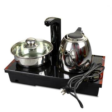 四合一茶具泡茶炉 电茶壶消毒锅 抽水自动加水器嵌入式茶盘电磁炉