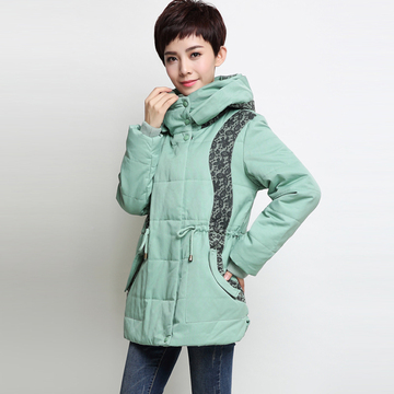 2015冬装新款中年妈妈装棉衣外套女中长款30-40岁韩版加厚棉服潮