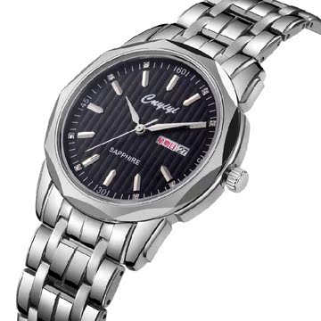 新款瑞士手表男女正品卡时特cnyiyi钢带薄款日历防水非智能手表