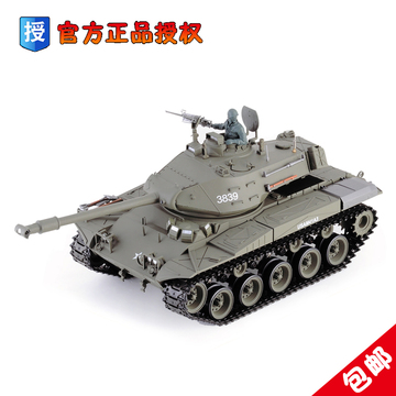 恒龙3839-1美国华克猛犬M41A3遥控坦克模型遥控车越野可发射对战