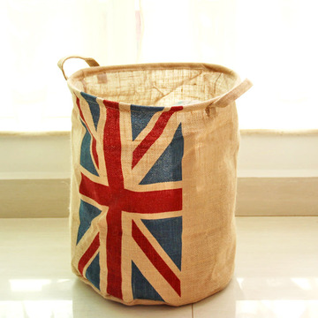 超大号英国国旗收纳桶 手提收纳篮 折叠杂物桶 脏衣桶  热销 0459