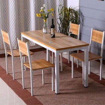 餐桌钢木餐桌餐桌椅组合饭店餐桌椅餐椅快餐桌椅时尚电脑桌包邮