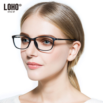 loho防辐射蓝光眼镜女电脑护目镜优雅全框近视眼镜架个性平光镜男