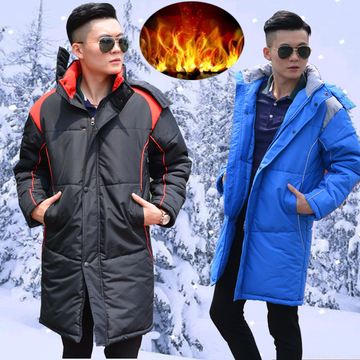 2015新款冬季长款运动大衣 冬训棉服 户外运动保暖 加厚外套大衣