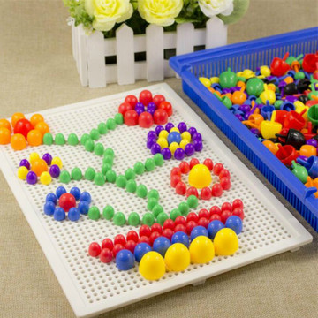 创意蘑菇钉组合拼插拼装板幼儿园益智玩具3-4-5-6-7岁男女孩儿童