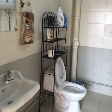 铁艺马桶架浴室置物架卫生间落地厕所收纳架3层置地式脸盆卫浴架