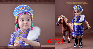 出售古装拍照服饰 儿童摄影服饰 百天周岁热卖套装影楼写真6-721
