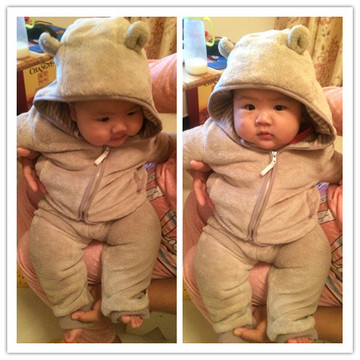 4婴儿套装秋冬装0-1岁男宝宝冬装外套新生儿衣服冬季套装0-3个月6