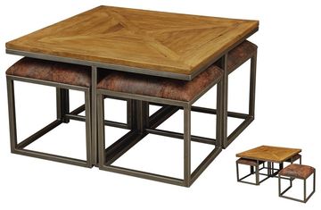 复古餐厅咖啡餐桌椅 北欧小方桌实木快餐店桌椅小户型庭院餐桌椅