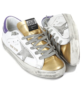 Golden Goose/GGDB 意大利名牌做旧运动女板鞋金色运动鞋板鞋