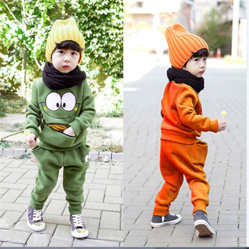 特价2015春季新款男童女童时尚运动套装秋装韩版儿童宝宝卫衣热卖