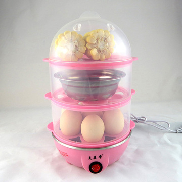 三层双层煮蛋器不锈钢多功能早餐机蒸蛋器蒸蛋羹大容量21个蛋包邮