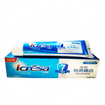 icresa 7效牙膏 七达祛渍健白 美白去渍去牙垢牙菌斑　买2送1