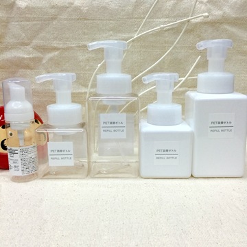 日本专柜 MUJI无印良品 分装瓶系列 PET按压分装瓶/起泡瓶/打泡瓶