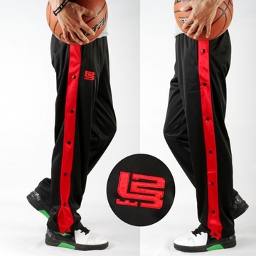 NBA 热火队詹J姆斯男士运动裤 长裤双排扣裤 全开扣裤训练 篮球裤