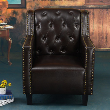 厂家直销单人欧式复古沙发老虎椅会所咖啡厅店面别墅椅美式老虎凳