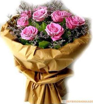 12朵紫玫瑰花束成都花店市区免费送情人节七夕节友谊生日鲜花速递
