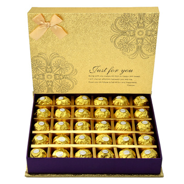 顺丰费列罗巧克力礼盒装送女友生日礼物 创意DIY费力罗巧克力礼盒
