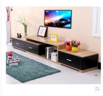 新品 电视柜简约 伸缩木质电视机柜影视柜 现代组合时尚环保