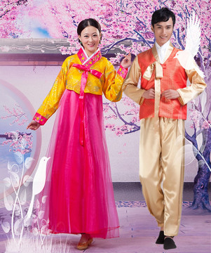 男士韩服朝鲜服民族服装 传统韩服朝鲜族服装大长今舞蹈演出服装