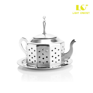 八角水壶形茶球 不锈钢泡茶器 茶具必配 滤茶器 茶包精品茶道配件