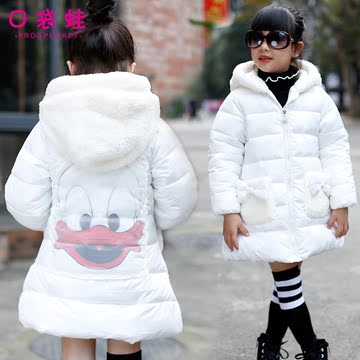童装女童棉衣冬装新款2015棉服中大童加厚保暖连帽拉链衫棉袄外套