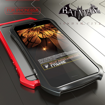 蝙蝠侠iphone6s手机壳金属边框苹果6plus创意防摔保护套潮男牌款7