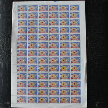 朝鲜整版邮票  版票 1997年火箭整版78张