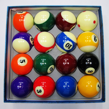 台球桌家用高档16彩美式黑8水晶球大号花式球台球用品