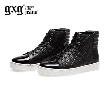 gxg．jeans男装 2015秋季新品男士时尚潮流黑色休闲靴#53650604