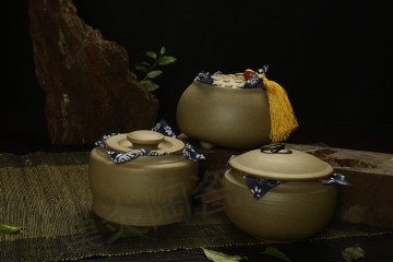 台湾老岩泥青陶 创意迷你茶叶罐粗陶 陶瓷罐 铁观音 醒茶罐茶叶罐