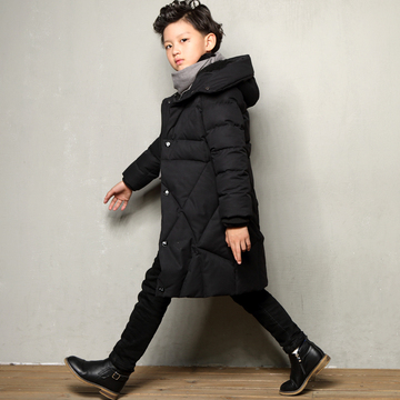 童装男童冬装棉衣外套冬季2015新款加长款棉服中大童韩版棉大衣潮