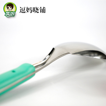 日美不锈钢精品深度大汤勺做工精细酒店家庭厨房专用RM7304